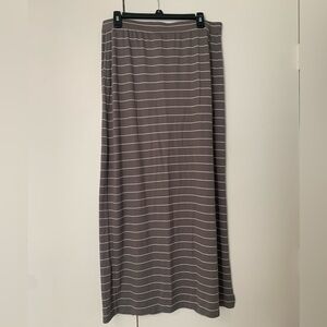Club Monaco Striped Bodycon Maxi Skirt